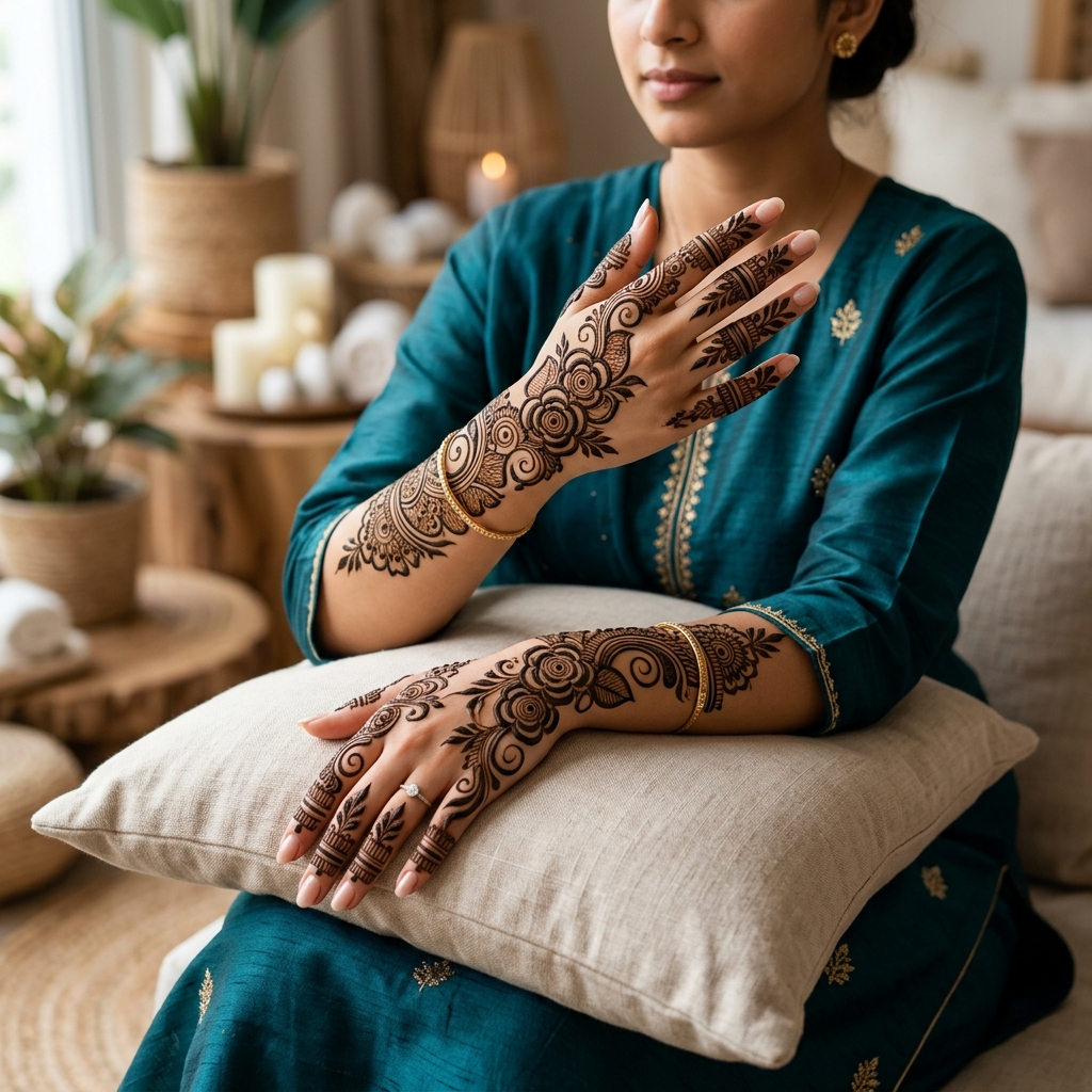 Arabic Floral Mehndi - Best Mehndi in Agra